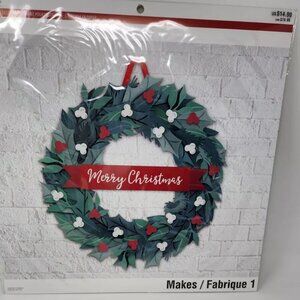 Recollections Paper wreath decor kit Christmas